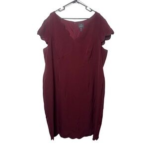 Adrianna Papell Deep Red Dress